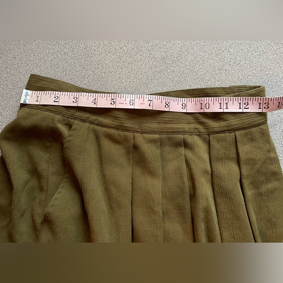 Vintage Spectator Petite Olive Green Wide Leg Culotte Size 10 - Picture 10 of 13